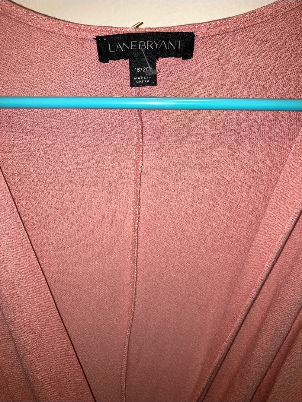 Lane Bryant Dusty Rose Wrap-Style Top 18/20 - Picture 2 of 4